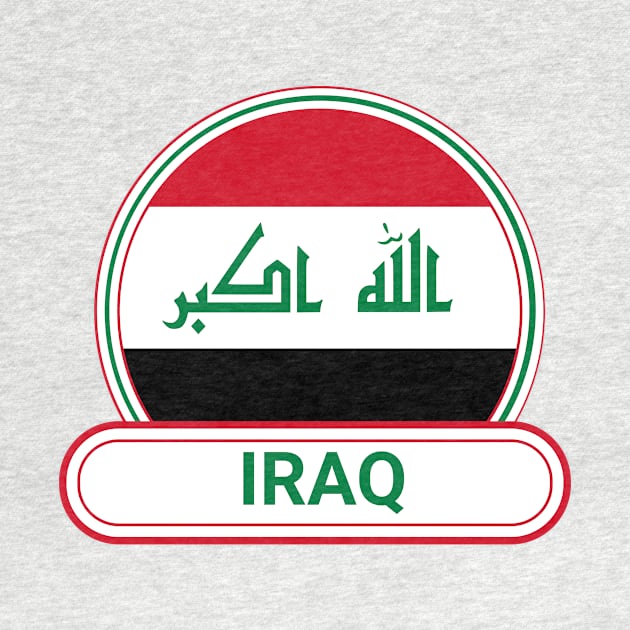 Iraq Country Badge - Iraq Flag by Yesteeyear